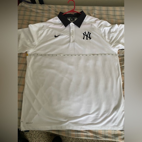 Nike New York Yankees Player Issue Player Worn Dri-Fit Polo Shirt • Sz XL - Picture 9 of 9